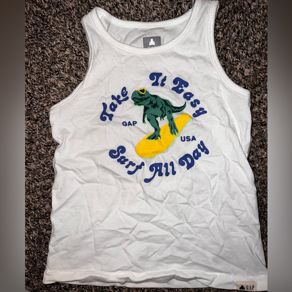 Gap toddler boy (4T) tank top play tee